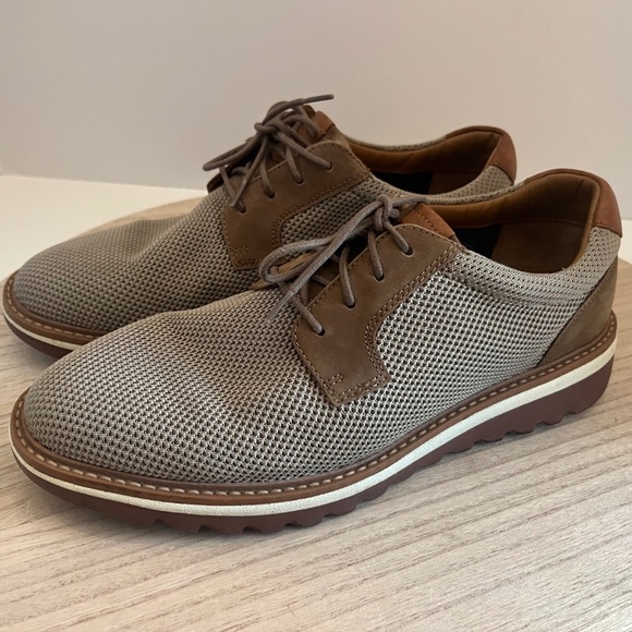 Johnston & Murphy TruFoam Men’s Brown Mesh Leather Shoes 8M main image 4